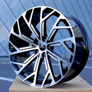 R18 AUDI VW SEAT SKODA AMZ 960D Black polish 18x8 5x112