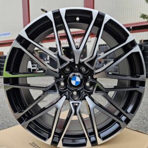 R19 5x120 BMW 500/600/700 mudelile AMZ 996D Black polish erilaiad 19x9.5 ja 19x8.5