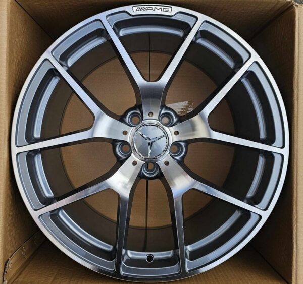 R19 MB  5x112 AMG 12229 Gray polished erilaiad 19x9.5 ja 19x8.5
