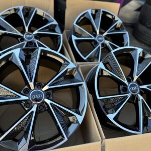 R21 AUDI VW SEAT SKODA AMZ HP861D Black polish 21x9 5x112