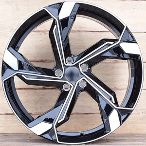 R19 AUDI VW SEAT SKODA AMZ F9763 Black polish 19x8.5 5x112