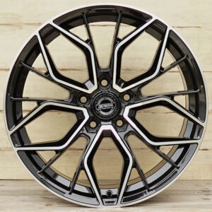 R18 AUDI VW SEAT SKODA MB AMZ 5558 Black polish 18x8 5x112
