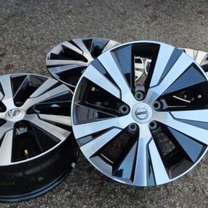R16 veljed 5x108 Volvo 5-Spoke Black Diamond Cut (OEM) - uus