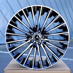 R20 Mercedes 5x112 Erilaiad AMZ 3062F Black Polished  20x9.5  5x112  ET: 43 ja 20x8.5  5x112  ET: 36