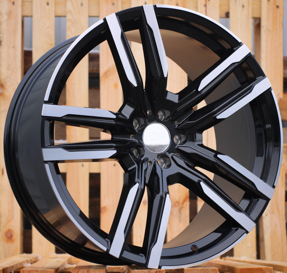 R21x10.5 5X112 ET 43 66.6 FE246 Black Polished (MB) For BMW (P2) ((AKC 150 Eur) X5/X6)