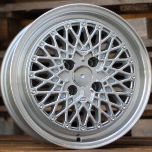 R15x7.5  4X100  ET  35  73.1  L1497  (1497157536U)  Machined Silver (MS)  For RACIN  (R)  (STYLE BBS)