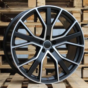 R19x8.5  5X112  ET  40  66.5  B5131  (BY1178)  Black Polished Half Matt+Powder Coating (MBHMPC)  For AUD  (P+P2)