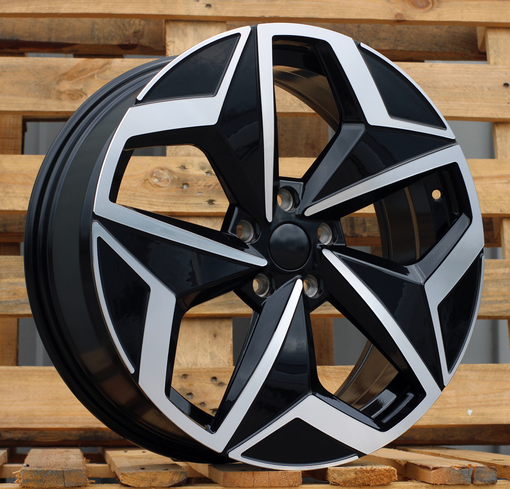 R19x7.5 5X112 ET 50 57.1 I5649 Black Polished (MB) For VW (Z5) (For ID3)