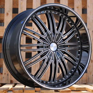 R22x9.5  12X135/139  ET  30  87.1  LU911  Black Polished (MB)  For 4X4  (K3)
