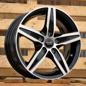 R14x6  5X100  ET  35  57.1  L299  Black Polished (MB)  For RACIN  (R)