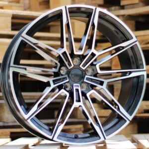 R20x9.5  5X120  ET  38  72.6  I0294  (FBX164)  Black Polished (MB)  For BMW  (Z5)  (HYBRID FORGED Rear+Front)
