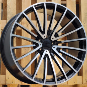 R18x8.5 5X112 ET 42 66.6 MR532 (8337F) Black Polished (MB) For MER (Z5) (Rear+Front)