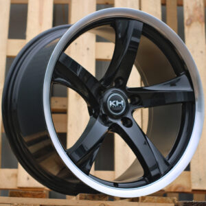 R19x9.5  5X120  ET  35  74.1  QC548  Black Partial Polished (BP)  For RACIN  (N2)  (Rear+Front (AKC 90 Eur))