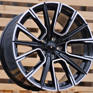 R19x8.5  5X112  ET  25  66.6  H5047  Black Polished (MB)  For BMW  (P1)  (Rear+Front)