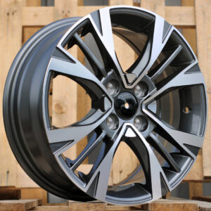 R15x6  4X100  ET  40  73.1  L2285  Grey Polished (MG)  For RACIN  (K3)  (For car KIA)