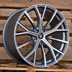 R21x10 5X114.3 ET 42 67.1 FB1573 Grey Polished Matt (MGM) For MASER (K7) (FORGED Maserati (Rear+Front))