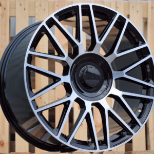 R21x11  5X112  ET  55  66.6  FE230  Black Polished (MB)  For MER  (P2)  (Rear+Front (AKC 130 Eur) For New GLS)