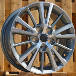 R15x6 5X100 ET 39 54.1 L1051 (IN0099) Grey Polished (MG) For TOYOT (A)
