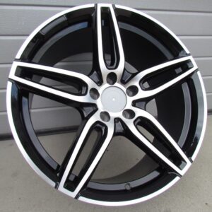R19x8  5X112  ET  43  66.6  XE225  (BK5434)  Black Polished (MB)  For MER