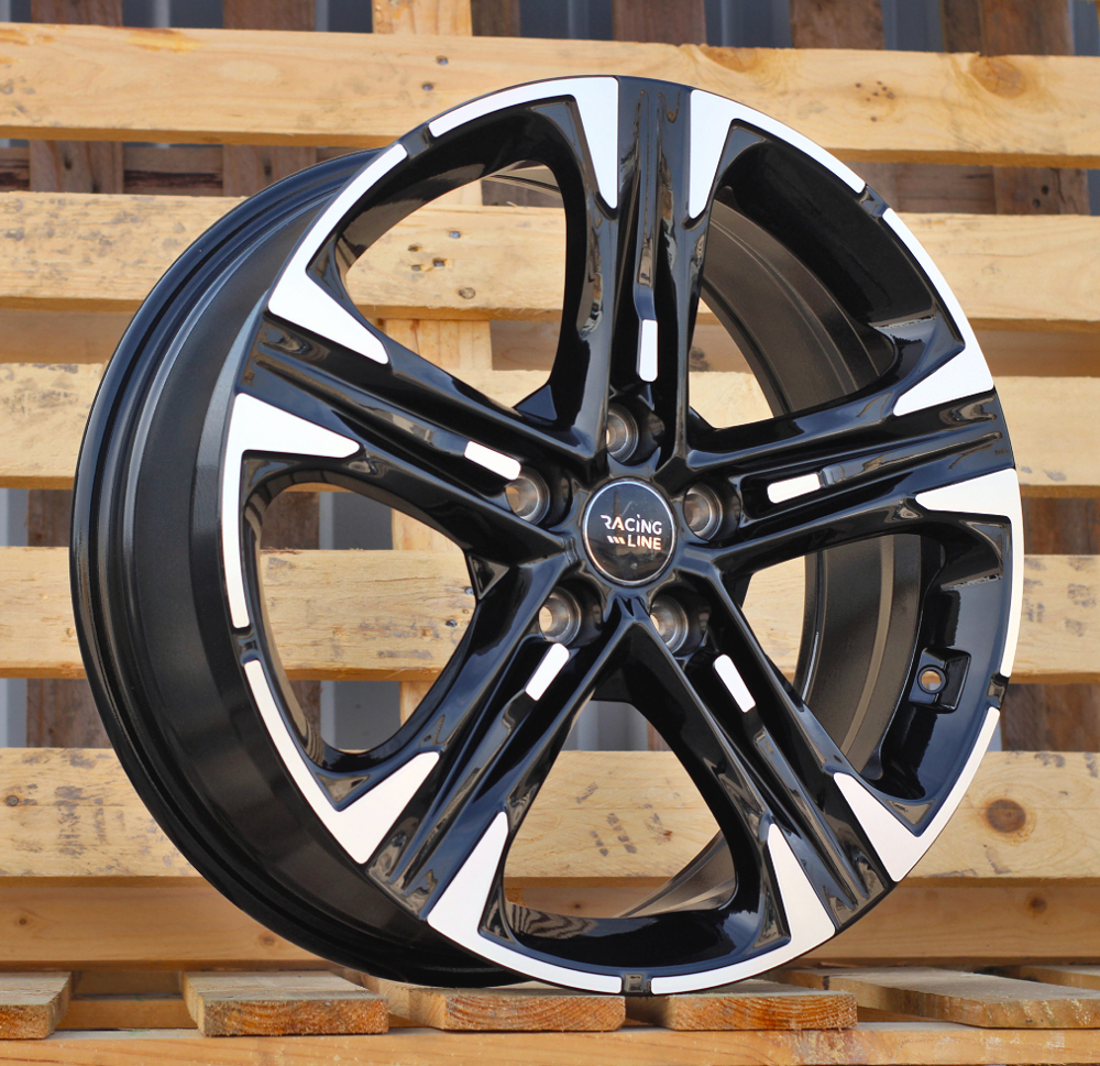 R18x7.5 5X114.3 ET 50.5 67.1 H3482F Black Polished (MB) For KIA (Z7) (HYBRID FORGED)
