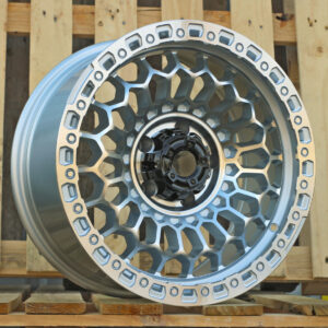 R17x8.5  5X127  ET  M12  71.5  FBX357  Machined Silver (MS)  For 4X4  (M)  (HYBRID FORGED)