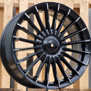 R17x8  5X120  ET  34  72.6  BK273  (BY1023)  Black+Polished Lip (BLPL)  For BMW  (Z3+Z6)