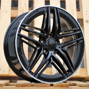 R19x8  5X112  ET  52  66.6  IN3517F  Black+Polished Lip (BLPL)  For MER  (Z7)  (HYBRID FORGED V-Class/Vito (max 1075kg))