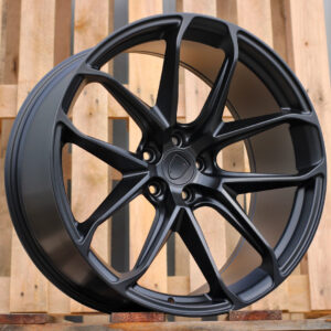 R21x9.5 5X112 ET 26 66.5 Y5985B Black Half Matt (BLHM) For PORCH (K4+P) ((Front+Rear) NEW Model)