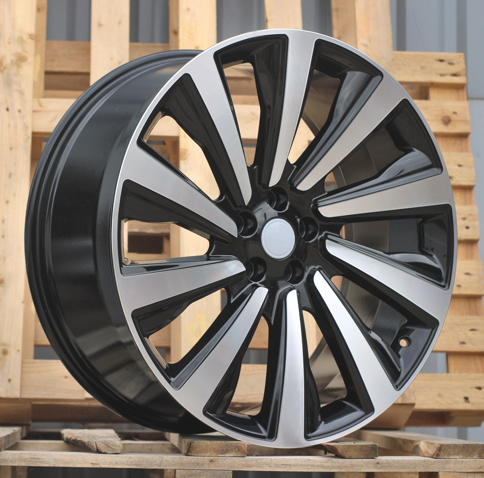 R24x10 5X120 ET 40 72.6 B1756 (H947D) Black Polished (MB) For LAND (K7) (HYBRID FORGED)