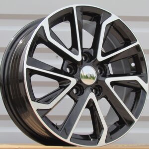 R16x6.5 5X114.3 ET 45 60.1 FE177 Black Polished (MB) For TOYOT (K7)