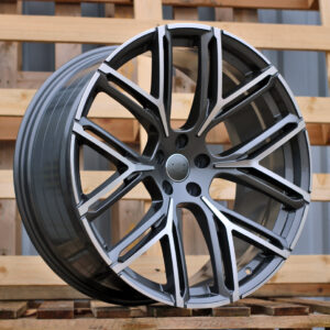 R22x10  5X112  ET  18  66.5  HF736  Grey Polished (MG)  For AUD  (Z5)  (HYBRID FORGED New Model)