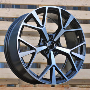 R20x8.5  5X112  ET  38  66.5  3S1385  Black Polished (MB)  For AUD  (K4)  (HYBRID FORGED New Q3)