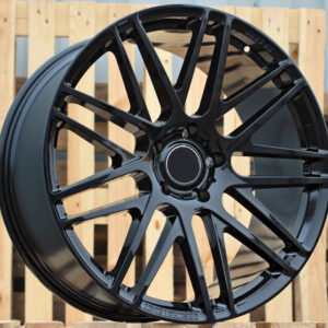 R22x10  5X130  ET  30  84.1  BFMB7  Black Partial Polished (BP)  For MER  (K3)  (FORGED (Style Brabus+Engraved))
