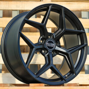 R19x9.5  5X112  ET  40  66.6  HX04F  Black Half Matt (BLHM)  For HAXER  (K4)  (HYBRID FORGED (Front+Rear))