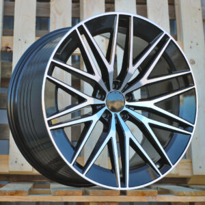 R22x10  5X112  ET  56  66.6  FBX387  Black Polished (MB)  For MER  (K3)  (HYBRID FORGED Rear+Front)