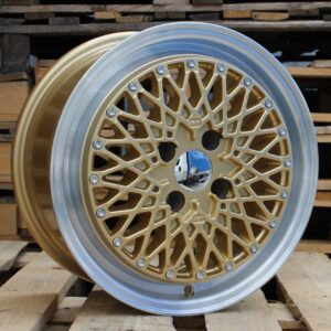 R15x7.5  4X100  ET  25  67.1  L1497  Bronze+Polished Lip (YYPL)  For RACIN  (K3)  (STYLE BBS)