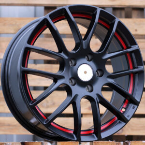 R16x6.5  4X100  ET  40  60.1  F40  (FM057)  Black+Red Line (BR)  For RACIN  (P2)