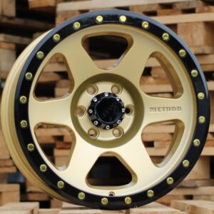 R17x9  6X120  ET  0  66.9  H6001  Gold+Polished (YP)  For 4X4  (P1)