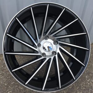 R19x9.5 5X120 ET 38 72.6 LU589 (M7R) Black Polished (MB) For RACIN (K7) ( Style Vossen (Right side))