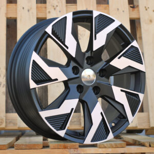 R17x7  5X114.3  ET  45  66.1  IN3521F  Black Polished Half Matt (MBHM)  For RENAU  (M)  (HYBRID FORGED (max 1250kg))