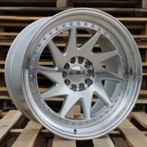 R20x11 5X120 ET 25 74.1 XFA39 Silver+Polished Lip (SP) For RACIN (K4) ( Style ROTIFORM)