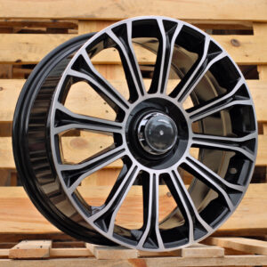 R20x8.5 5X112 ET 36 66.6 FBX003 (H3153F) Black Polished (MB) For MER (K7) (HYBRID FORGED Rear+Front)