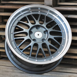 R17x7.5  5X120  ET  34  72.6  A1025  Gun Metal+Polished Lip (GMPL)  For RACIN  (P)  (BBS Style)