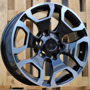 R17x7.5  6X139.7  ET  25  106.1  A6216  (BYD1841)  Black Polished (MB)  For 4X4  (Z1)  (TOYOTA)