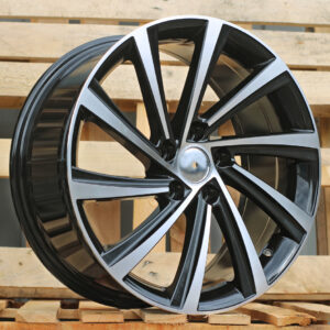 R19x8  5X112  ET  45  57.1  D2403  (YF1151)  Black Polished (MB)  For SKODA  (K7)  (HYBRID FORGED)