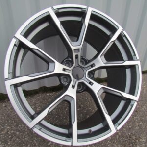 R19x8 5X120 ET 33 72.6 B5601 Grey Polished Half Matt (MGHM) For BMW (K2) ()