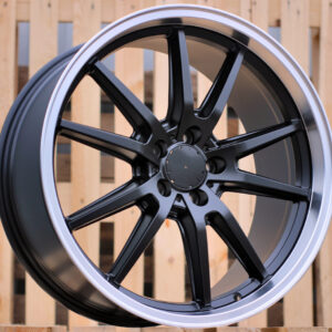 R20x8.5  5X112  ET  40  66.6  B1413  Black Half Matt+Polished Lip (BLHMPL)  For MER  (K5)  ((AKC 120 Eur))