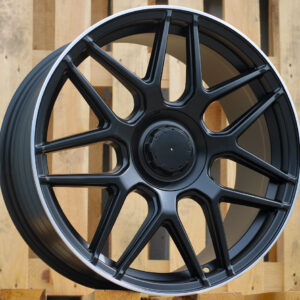 R19x9  5X112  ET  49  66.6  FE195  Black Half Matt+Polished Lip (BLHMPL)  For MER  (P2)  (Rear+Front)