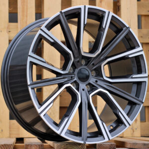 R20x10  5X112  ET  40  66.6  B5836  (IN5515)  Grey Polished (MG)  For BMW  (K7)  (Rear+Front Dark)