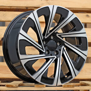 R19x9.5 5X112 ET 51 66.6 H3141F Black Polished (MB) For MER (K7) (HYBRID FORGED New E class Rear+Front)